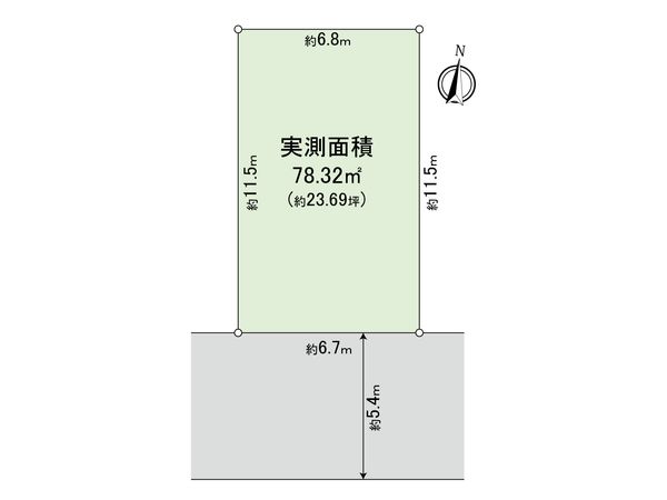杉並区上井草2丁目 土地 3区画 区画図 区画図
