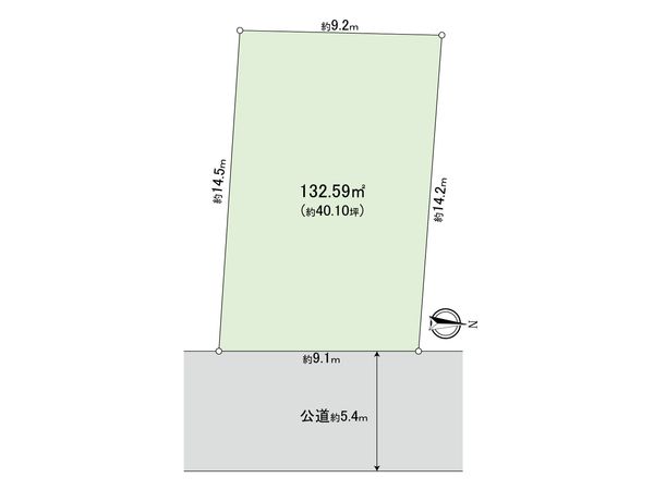杉並区今川3丁目 土地 区画図 杉並区今川3丁目 土地 区画図