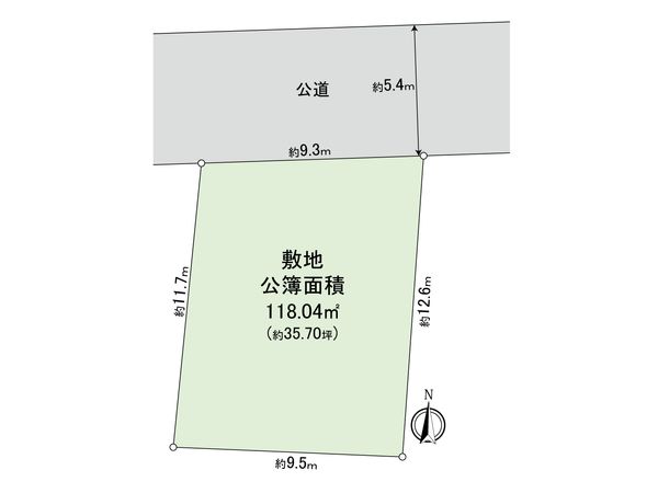 杉並区桃井1丁目 土地 区画図 区画図