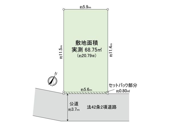 杉並区本天沼一丁目 土地 区画図 区画図