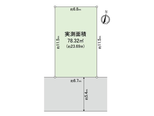杉並区上井草2丁目 土地 3区画 区画図 区画図