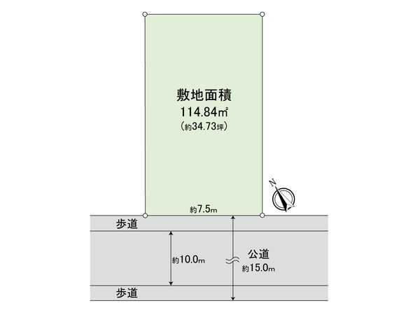 杉並区井草1丁目 土地 区画図