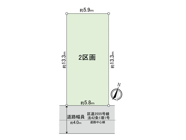 杉並区上井草3丁目 区画図