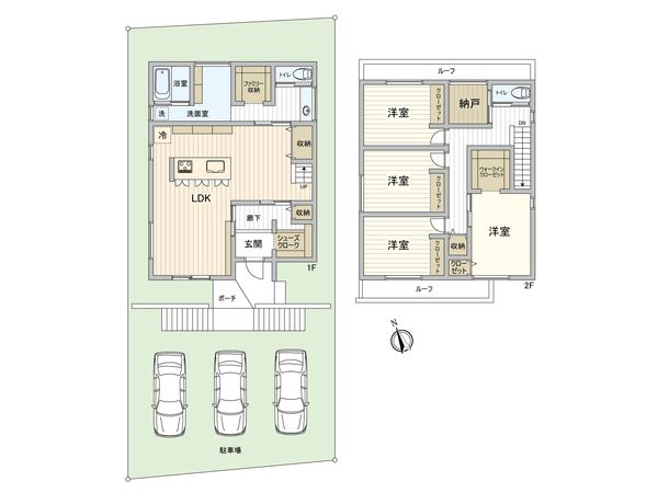 杉並区上荻2丁目 土地 建物プラン例 (内観写真)