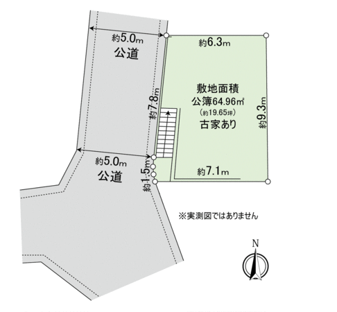 練馬区富士見台4丁目 土地 地形図