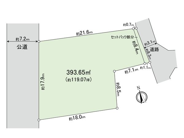 杉並区西荻北2丁目 土地 区画図 区画図