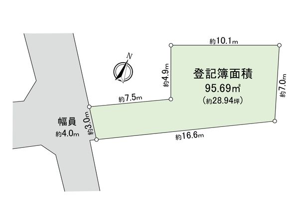 杉並区阿佐谷南1丁目 土地 区画図 杉並区阿佐谷南1丁目 土地 区画図