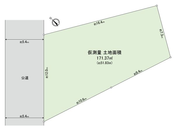 杉並区南荻窪4丁目 土地 区画図 杉並区南荻窪4丁目 土地 区画図