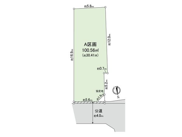 杉並区荻窪3丁目 土地 A区画 区画図 杉並区荻窪3丁目 土地 A区画 区画図