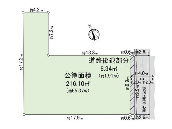 杉並区成田東5丁目 土地 区画図 杉並区成田東5丁目 土地 区画図