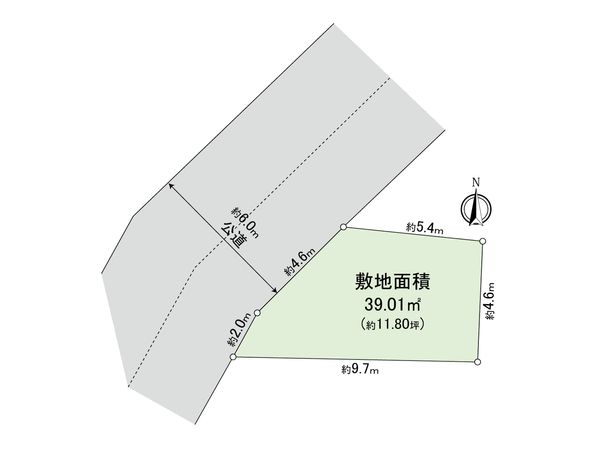 杉並区天沼1丁目 土地 区画図
