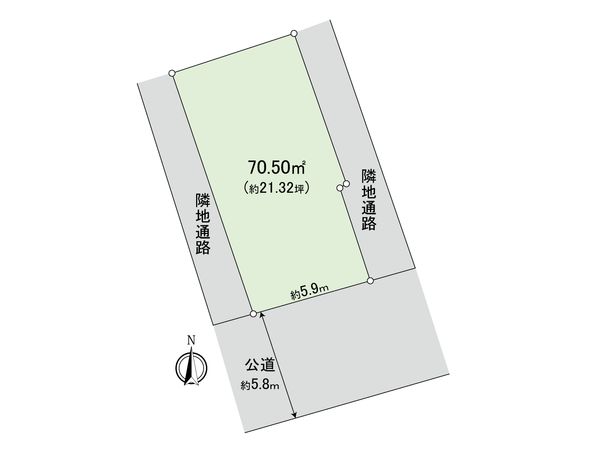 杉並区阿佐谷北3丁目 土地 区画図 杉並区阿佐谷北3丁目 土地 区画図