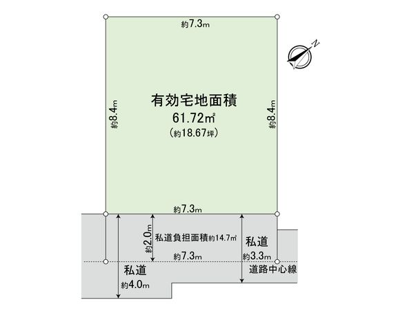 葛飾区新小岩1丁目 土地 区画図 葛飾区新小岩1丁目 土地 区画図