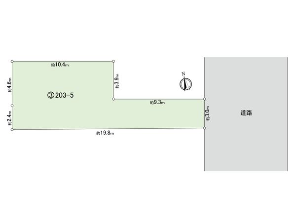 杉並区下井草2丁目 土地 3区画 区画図 杉並区下井草2丁目 土地 3区画 区画図