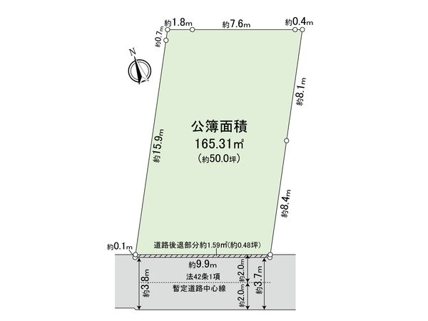 中野区鷺宮3丁目 土地 区画図 中野区鷺宮3丁目 土地 区画図