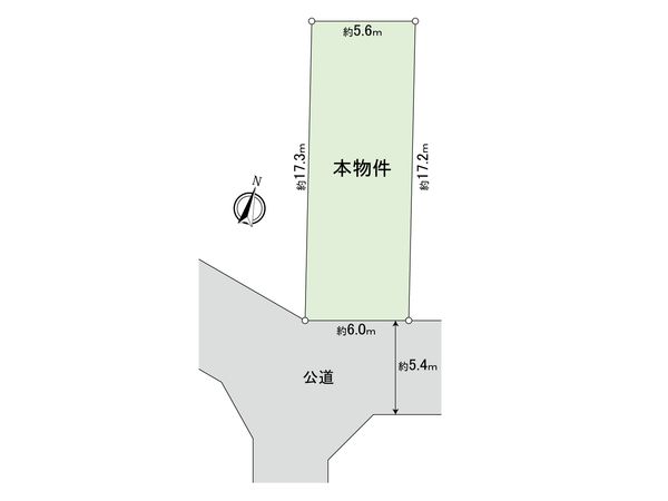 杉並区荻窪2丁目 土地 区画図 杉並区荻窪2丁目 土地 区画図