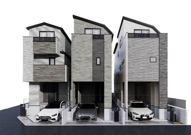 中野区丸山1丁目 新築戸建 3号棟 外観パース図 中野区丸山1丁目 新築戸建 3号棟 外観パース図