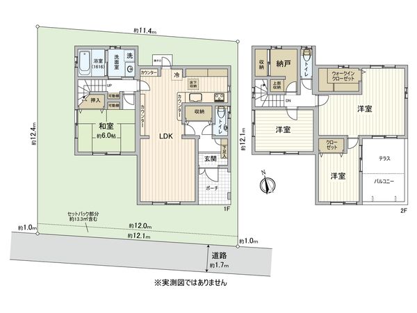 杉並区桃井4丁目 戸建 間取図(平面図)