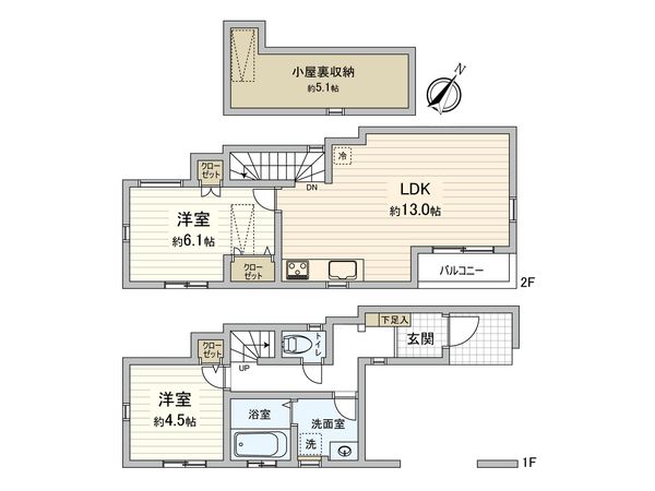 杉並区本天沼1丁目 新築戸建 間取図(平面図)