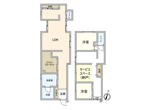 中野区白鷺2丁目 戸建 間取図(平面図) 中野区白鷺2丁目 戸建 間取図(平面図)