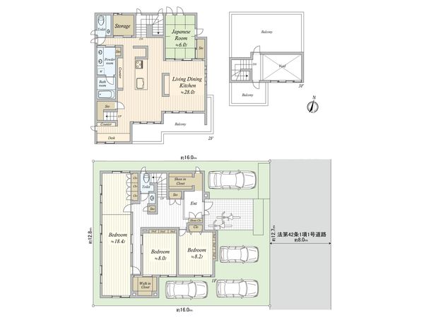 杉並区今川4丁目 戸建 間取図(平面図) 杉並区今川4丁目 戸建 間取図(平面図)