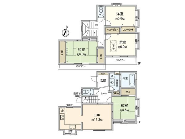 杉並区清水3丁目 戸建 間取図(平面図)