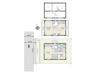 杉並区上荻3丁目 戸建 間取図(平面図)