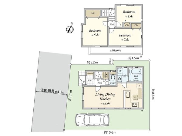 杉並区善福寺1丁目 戸建 間取図(平面図) 間取図(平面図)