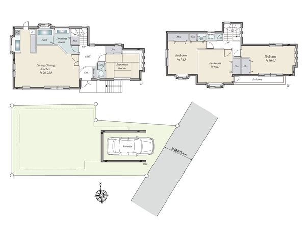 杉並区清水3丁目 戸建 間取図(平面図)