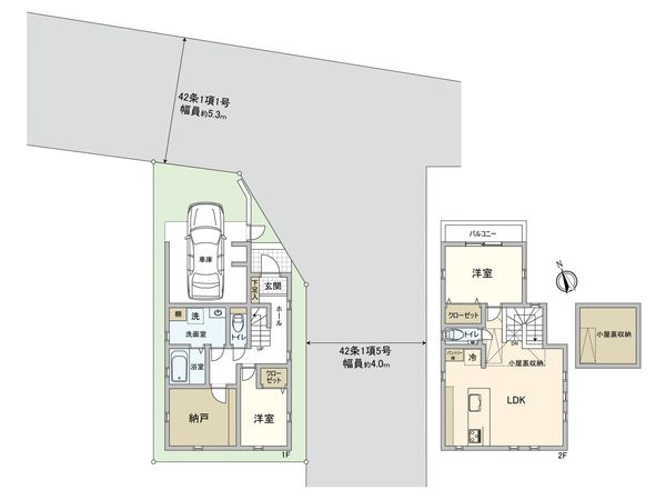 杉並区上荻3丁目 新築戸建 間取図(平面図)