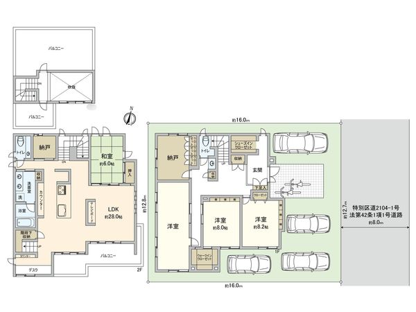杉並区今川4丁目 戸建 間取図(平面図) 間取図(平面図)