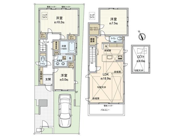 杉並区上荻2丁目 新築戸建 B号棟 間取図