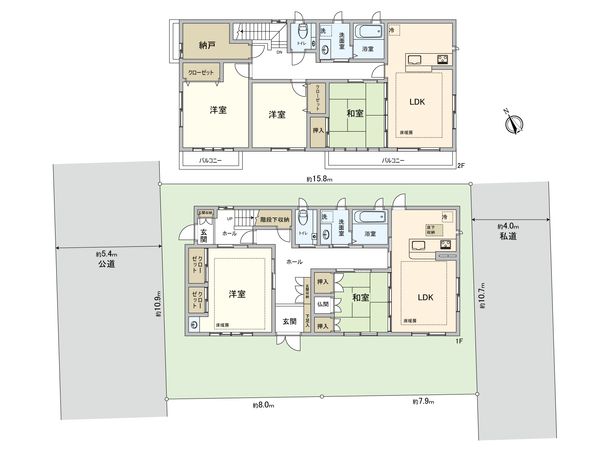 杉並区桃井1丁目 戸建 間取図(平面図)