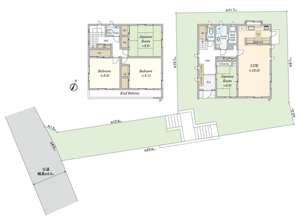 杉並区善福寺3丁目 戸建 間取図(平面図)