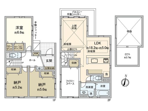 中野区鷺宮5丁目 新築戸建 間取図(平面図)