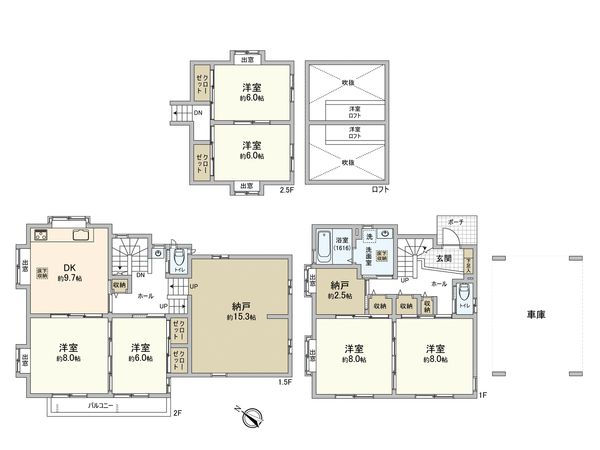 羽村市緑ヶ丘1丁目 戸建 間取図(平面図) 羽村市緑ヶ丘1丁目 戸建 間取図(平面図)