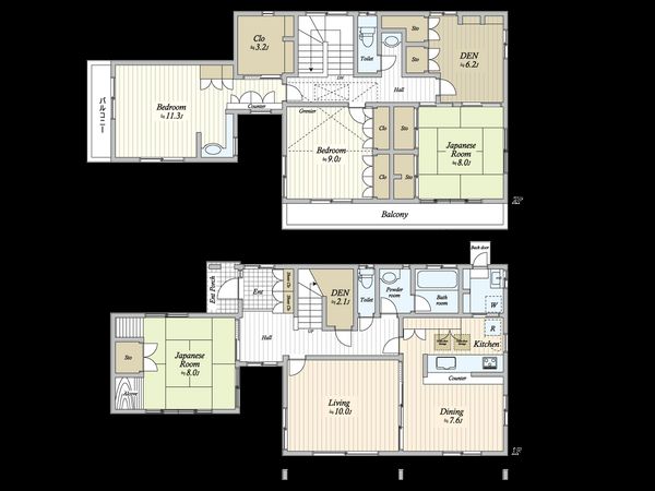 杉並区上荻3丁目 戸建 間取図(平面図)