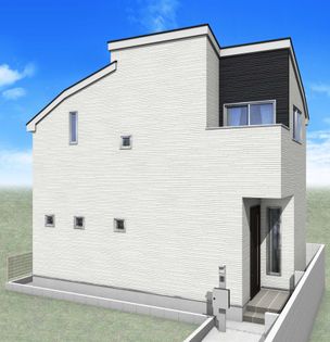中野区白鷺3丁目 新築戸建 外観パース図