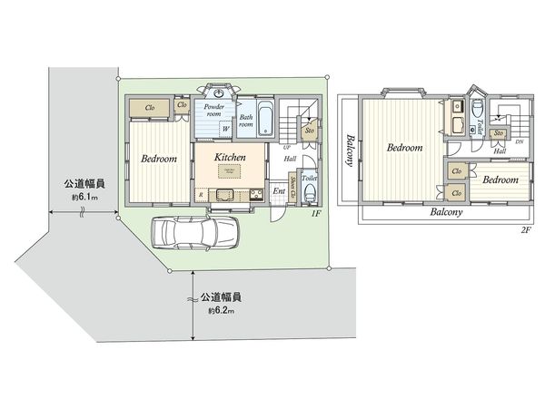 杉並区天沼2丁目 戸建 間取図(平面図) 杉並区天沼2丁目 戸建 間取図(平面図)
