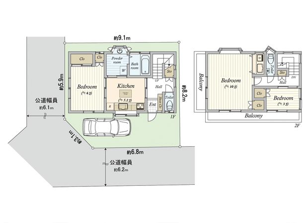 杉並区天沼2丁目 戸建 間取図(平面図) 杉並区天沼2丁目 戸建 間取図(平面図)