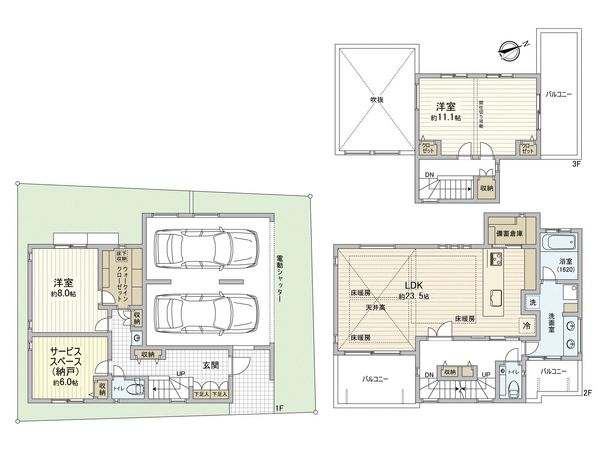 杉並区西荻南4丁目 新築戸建 間取図(平面図)