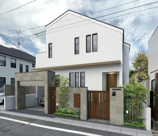 杉並区南荻窪1丁目 新築戸建 外観パース図 杉並区南荻窪1丁目 新築戸建 外観パース図