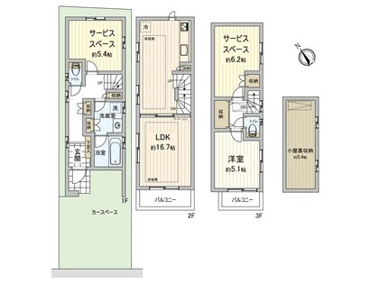 世田谷区南烏山6丁目 戸建 間取図(平面図)