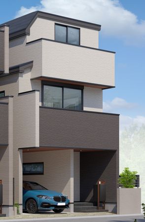 杉並区成田東5丁目 新築戸建 C号棟 外観パース図