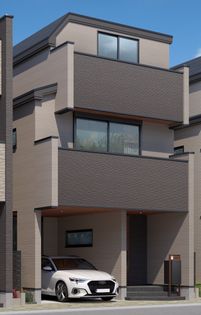杉並区成田東5丁目 新築戸建 B号棟 外観パース図