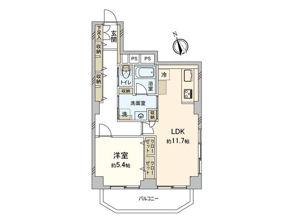 西荻ニュースカイマンション 間取図(平面図)