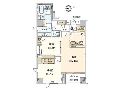 アイムズ荻窪 間取図(平面図)
