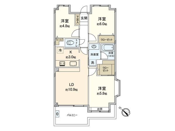 エクレールガーデン南荻窪 間取図(平面図) エクレールガーデン南荻窪 間取図(平面図)
