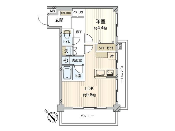 マンション西荻窪 間取図(平面図)