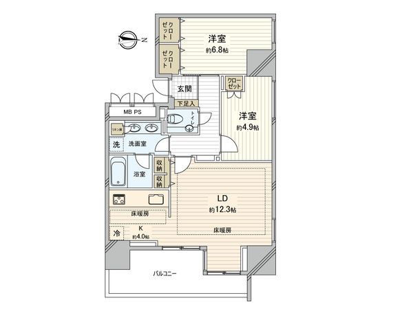 パークハウス阿佐ヶ谷レジデンス 間取図(平面図)